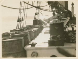 Image: Deck view on Bowdoin at sea